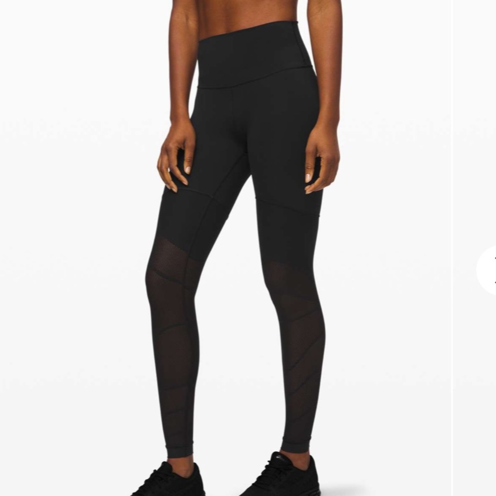 lululemon Sheer Will Tight 28” Pulse in Black